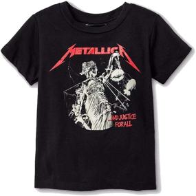 img 1 attached to Майка Metallica Toddler Justice с рукавами для малышей