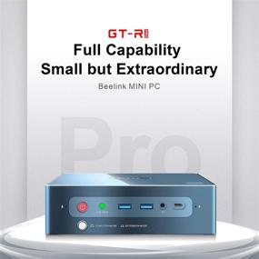 img 3 attached to 🖥️ Beelink Mini PC with Windows 10 Pro, AMD Ryzen 5 3550H Processor, 16GB DDR4, 512GB SSD, 1TB HDD, Quadruple Display Support - Gaming and Productive Mini Desktop Computer