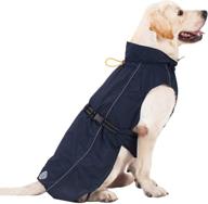 🐶 adjustable lightweight dog raincoat by pro plums with reflective straps, buckle, and harness hole - perfect gift for small, medium, and large puppy dogs логотип