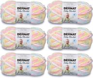 👶 bernat baby blanket yarn, 3.5oz, 6-pack (pitter patter) - soft and cozy baby blanket yarn bundle logo