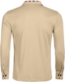 img 2 attached to COOFANDY Classic Casual Sleeve Collar Men's Clothing and Shirts