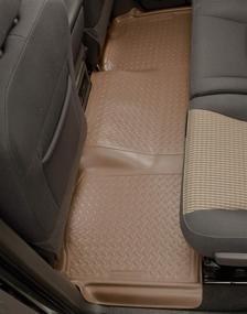 img 1 attached to 🐺 Husky Liners - 73913: 2000-2005 Ford Excursion Classic Style Tan 3rd Seat Floor Mat