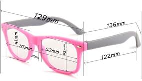 img 1 attached to Gudzws Kids Blue Light Blocking Glasses: 👓 Rectangle Digital Eyewear for Boys & Girls, Age 5-12