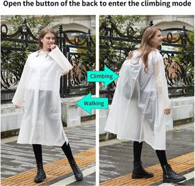 img 2 attached to 🌧️ Versatile Rainwear Poncho: Unisex Transformable Raincoat for Women