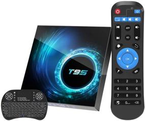 img 4 attached to 📺 Android 10.0 TV Box T95 - 4GB/32GB Allwinner H616 Dual WiFi Bluetooth 5.0 6K Ultra HD/3D, Ethernet - with Backlit Keyboard