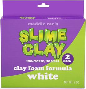 img 2 attached to Maddie Rae's Slime Clay (2pk) - Non-Toxic, Mess-Free Clay Foam Formulation for Distinctive Creamy Butter Effects - Comparable to Daiso