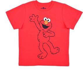 img 1 attached to 👕 Набор из 4 футболок Sesame Street для мальчиков с изображением Эльмо, Печеньки Монстра, Оскара и Большой Птицы