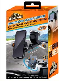 img 2 attached to 💪 Armor All Phone Mount for Smartphones - Extendable Arm, 360 Rotation - iPhone, Samsung, HTC Compatible