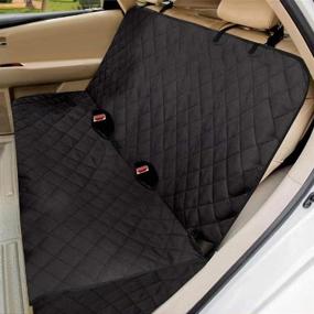 img 4 attached to Waterproof Heavy Duty SUV Truck Car Dog Back Seat Cover Protector - Chemical-Free Bench Seat Cover for Kids and Pets - Guaranteed Compatibility as Backseat Protector