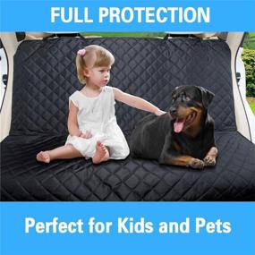 img 3 attached to Waterproof Heavy Duty SUV Truck Car Dog Back Seat Cover Protector - Chemical-Free Bench Seat Cover for Kids and Pets - Guaranteed Compatibility as Backseat Protector