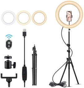 img 3 attached to StreamPwr Selfie Tripod Cellphone Holder Cell Phones & Accessories