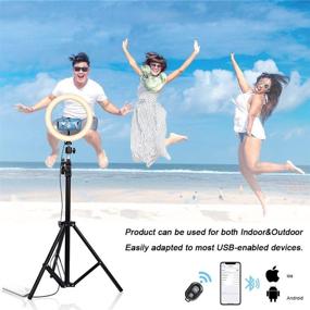 img 1 attached to StreamPwr Selfie Tripod Cellphone Holder Cell Phones & Accessories