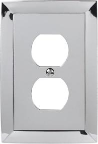 img 1 attached to 🔩 Amerelle 61DCH Studio Wallplate, 1 Duplex, Cast Metal, Polished Chrome, 1-Pack - Improved SEO