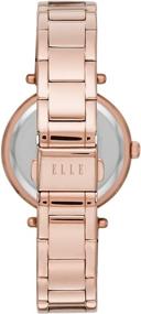 img 3 attached to ⌚ Часы ELLE Marais с многофункциональным циферблатом из розового золота из нержавеющей стали.