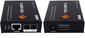 img 2 attached to 🔌 HDMI-усилитель от J-Tech Digital: для одного кабеля Cat 5E/6/7, дальность 200 футов, поддержка двойного ИК и EDID, DTS, Dolby, LPCM.