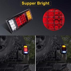 img 2 attached to 🚚 LIMICAR 40 LED Trailer Tail Lights Kit - Waterproof, Bright, and Durable - Ideal for Trucks, Boats, and RVs - Turn Signal, Brake, Reverse, and Running Lights - 2 Pack