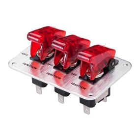 img 3 attached to JIANFA Toggle Switch: Stylish LED Indicator Car Toggle Switch for Racing Sport Competitive Car - RED