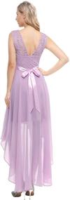 img 3 attached to Stunning Floral Chiffon Bridesmaid Dresses by BeryLove: Elegant Women's Clothing