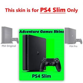 img 2 attached to 🎮 Enhance Your Gaming Experience with Adventure Games - PS4 SLIM Silver Console Skin Decal Sticker + Controller Skins Set