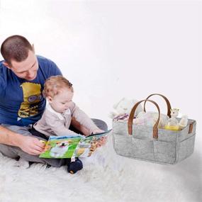 img 1 attached to Organizer Portable Nappies Changeable Compartments Kids' Home Store