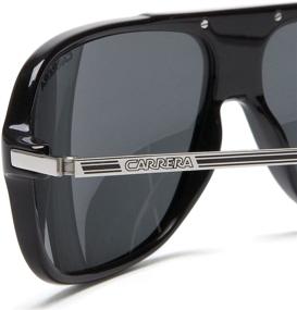 img 1 attached to 🕶️ Carrera Cool/S Polarized Pilot Sunglasses, Black and Palladium Frame/Grey Lens, 65 mm - Sleek Eyewear for Unmatched Style and Protection