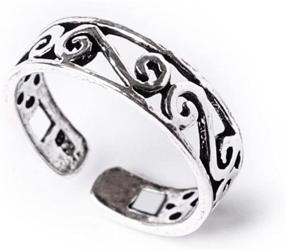 img 4 attached to 81Stgeneration Womens Sterling Silver Adjustable Women's Jewelry and Body Jewelry