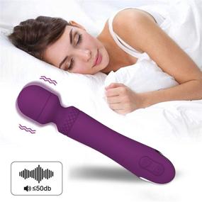 img 1 attached to Rechargeable Wand Massager - Cordless Handheld Massage for Muscle Tension Relief in Various Body Parts, Waterproof with Multiple Vibration Intensity