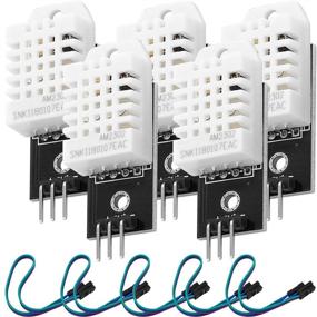 img 4 attached to 🌡️ ICQUANZX DHT22/AM2302 Temperature and Humidity Sensor Module - 5PCS, Monitor with Cable