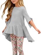 👚 caitefaso summer ruffle blouses: chic girls' clothing in tops, tees & blouses logo