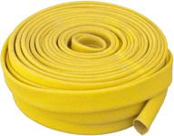 🔥 yellow adjustable heat shield sleeve - hp color heat sleeve 203123, 7/16" id x 25' - heatshield products logo