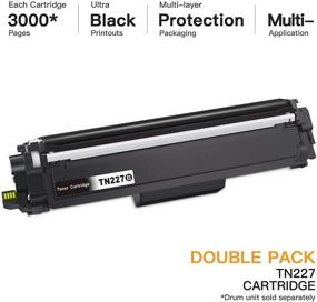 img 3 attached to 🖨️ E-Z Ink (TM) Compatible Toner Cartridge Replacement for Brother TN227 TN227BK TN223BK TN-227 TN223 for MFC-L3750CDW HL-L3210CW HL-L3290CD HL-L3230CDW MFC-L3710CW Printer Tray - Pack of 2 Black Cartridges