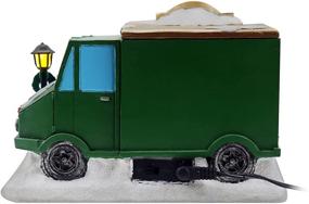 img 2 attached to 🎄 Christmas Village Tabletop Ice Cream Truck: Pre-lit Winter Snow Village Décor – Perfect Indoor Christmas Decoration and Collectible Centerpiece