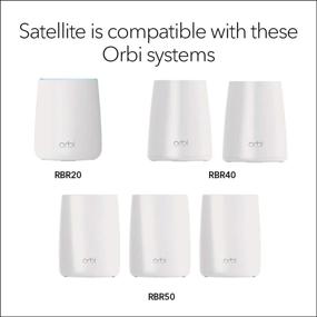img 2 attached to 📶 NETGEAR Orbi RBS20-100NAS Mesh WiFi Add-on Satellite - Expand Your Orbi Router Coverage by Up to 2,000 sq. ft with Speeds up to 2.2Gbps
