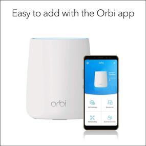 img 1 attached to 📶 NETGEAR Orbi RBS20-100NAS Mesh WiFi Add-on Satellite - Expand Your Orbi Router Coverage by Up to 2,000 sq. ft with Speeds up to 2.2Gbps
