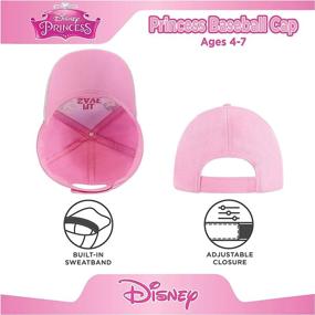 img 1 attached to 👑 Adorable Disney Princess Toddler Baseball Hat for Girls 4-7: Stylish Cap to Shield the Sun