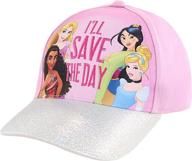 👑 adorable disney princess toddler baseball hat for girls 4-7: stylish cap to shield the sun logo