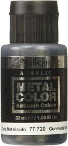 img 1 attached to Discover the Elegance of Vallejo Gunmetal Grey Metal Color 32ml Paint