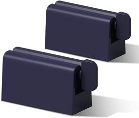 img 4 attached to BEZOX Eco-Friendly Toothpaste Squeezers (Set of 2) – Navy Blue ABS Plastic Tube Roller Holder Stand for Minimalist Toothpaste Dispensing