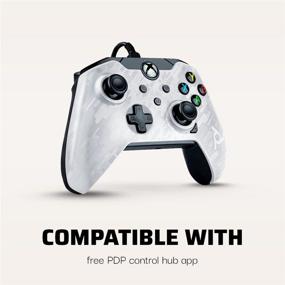 img 3 attached to 🎮 PDP Wired Game Controller - Xbox Series X/S, Xbox One, PC/Laptop Windows 10, Steam Gaming Controller - Dual Vibration, White Camo