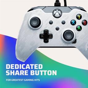 img 1 attached to 🎮 PDP Wired Game Controller - Xbox Series X/S, Xbox One, PC/Laptop Windows 10, Steam Gaming Controller - Dual Vibration, White Camo