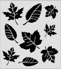 img 1 attached to FolkArt Leaf Stencil Assortment Sheet