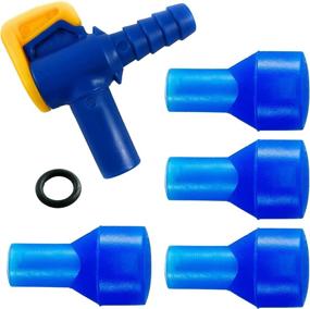 img 4 attached to 🚰 Aquatic Way Bite Valve Replacement Mouthpieces (4-Pack) - Compatible with Camelbak and Most Brands | Includes Shutoff Valve and Tube O-Ring for Hydration Bladder and Backpack Water Reservoir