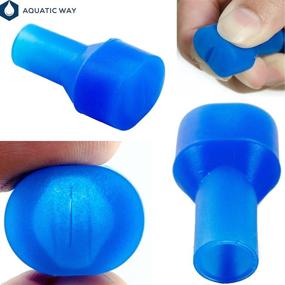 img 3 attached to 🚰 Aquatic Way Bite Valve Replacement Mouthpieces (4-Pack) - Compatible with Camelbak and Most Brands | Includes Shutoff Valve and Tube O-Ring for Hydration Bladder and Backpack Water Reservoir