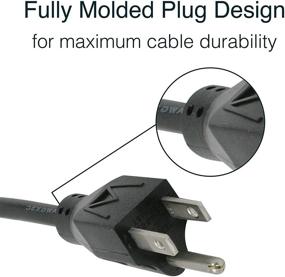 img 3 attached to Кабель питания C2G - Замена кабеля с 3-х контактным разъемом, Универсальный - 16 AWG, Черный - 4 фута (1.21 метра) - Кабели на Go 29926.