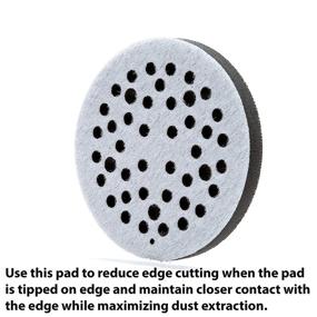 img 2 attached to 🧽 3M Clean Sanding Soft Interface Disc Pad, 44 Holes - Vacuum Sander Backup Pad - Hook and Loop Attachment - 5&#34; x .5&#34; - 28321