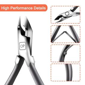 img 3 attached to 💅 opove X7 Mini Cuticle Nippers: Salon Grade, Sharp & Effortless Trimmer for Precise Manicure and Pedicure Nail Care - Space Gray