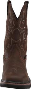 img 3 attached to 👢 Wolverine Rancher: Durable Square Steel Brown Boots with Rugged Appeal