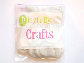 img 2 attached to 🎨 94 Pack of 1.5 Inch White Craft Felt Circles by Playfully Ever After