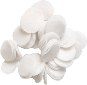 img 4 attached to 🎨 94 Pack of 1.5 Inch White Craft Felt Circles by Playfully Ever After