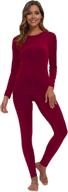 👚 artfish women's ultra soft thermal underwear long johns set with fleece lining логотип